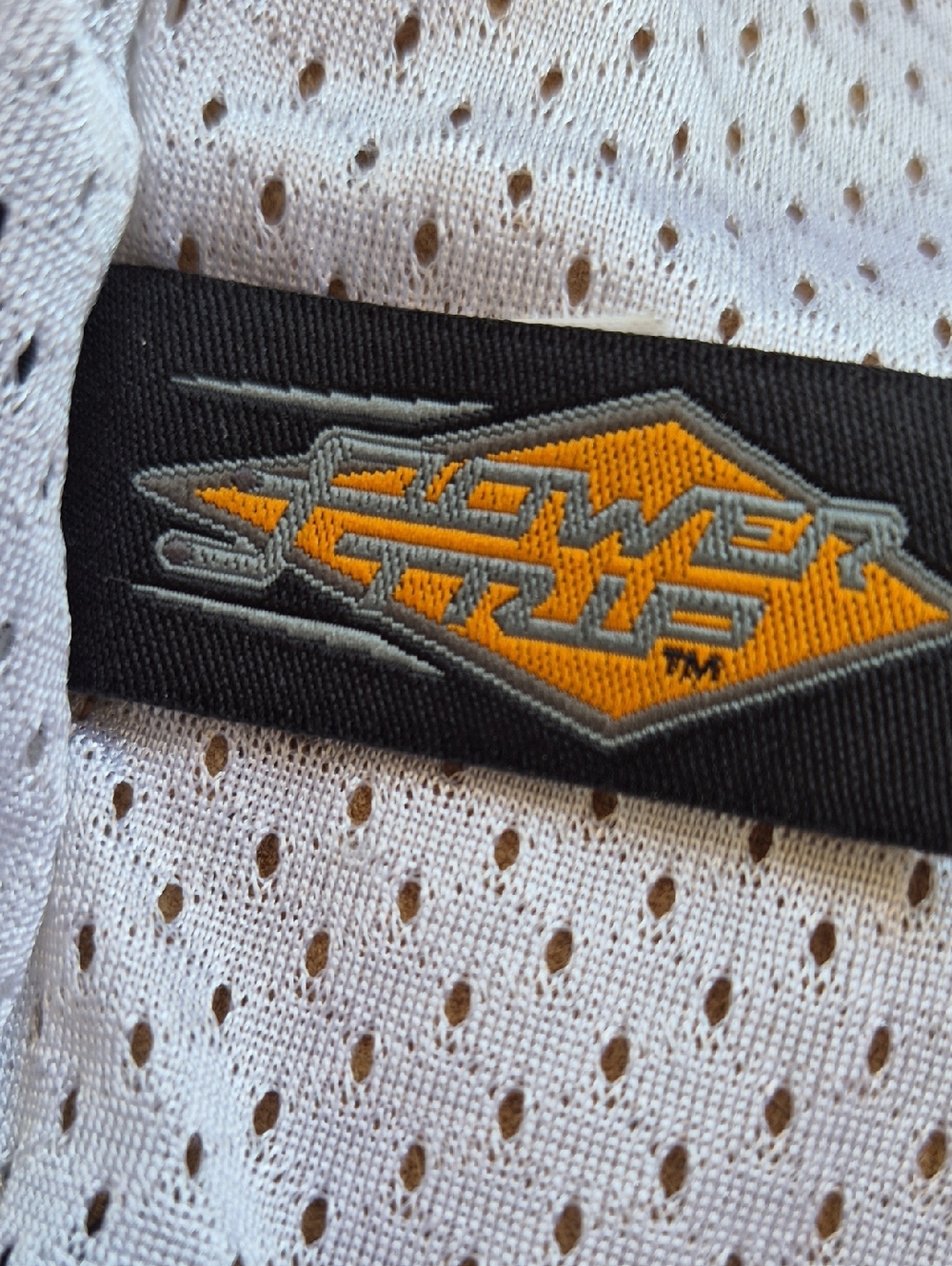 "Distressed" White Leather "POWER TRIP" ladies Jacket - Picture 4 of 11